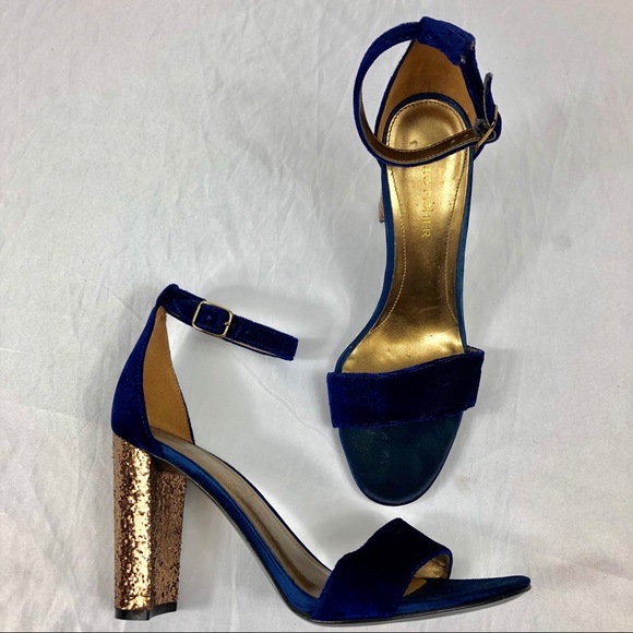 Marc Fisher Shoes - Marc Fisher Velvet Glitter Heeled Shoes